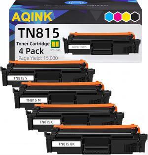 TN815 TN-815 Compatible Toner Cartridge with CHIP Replacement for Brother TN815 TN-815 Compatible with HL-L9410CDN HL-L9430CDN HL-L9470CDN HL-L9670CDN (4Pack-BCMY)