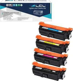Ennovor LCL Remanufactured Toner Cartridge Replacement for HP 654A 654X CF330X CF331A CF332A CF333A M651 M651dn M651n M651xh (4-Pack Black Cyan Magenta Yellow)