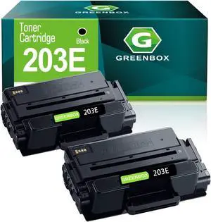 GREENBOX Compatible MLT-D203E Toner Cartridge Replacement for Samsung D203E MLTD203E SU890A, 10,000 Pages High Yield for ProXpress M3870FW M3370FD M4070FR M3320ND M3820DW M4020ND M4072 (2 Black)