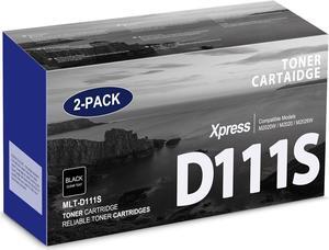 MLT-D111S 111S Toner Cartridge High Yield Replacement for Samsung MLT-D111S MLTD111S D111S to use with Xpress M2020W Toner Cartridge, M2020W M2070FW M2070W M2020 M2024W Printer Toner (2 Black)