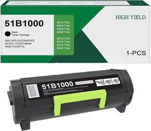51B1000 Toner Cartridge Compatible for Lexmark 51B1000 MS317 MS317DN MS417 MS417DN MS517 MS517DN MS617 MS617DN MX317 MX317DN MX417 MX417DN MX517 MX517DE