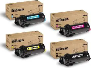Workcenter 6515 Phaser 6510 Extra High Capacity Toner Cartridge (4-Pack,B/C/M/Y), 106R03490 106R03491 106R03492 106R03480 Toner Replacement for Xerox WorkCentre 6515 Phaser 6510 Printer