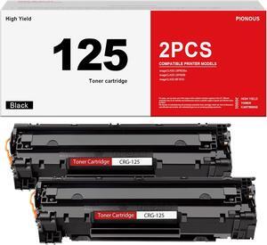 CRG125 CRG-125 High Yield Toner Cartridge (2-Pack, Black): Compatible Replacement for Canon 125 Toner Cartridge ImageCLASS LBP6030w LBP6000 MF3010 Printer, Yield Up to 2,100 Pages