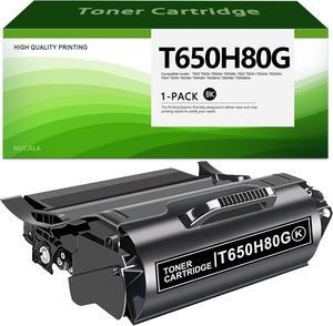 T650H80G Toner Cartridge NUC Compatible High Yield T650 Toner Replacement for Lexmark T650H80G T650n T650dn T650dtn T652 T652n T652dn T652dtn T654 T654n T654dn Printer Toner Cartridge (1 Pack, Black)