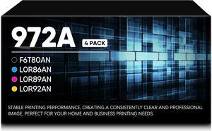 972A BND00335 | F6T80AN L0R86AN L0R89AN L0R92AN| Black/Cyan/Magenta/Yellow High Yield Ink Cartridge Compatible with HP PageWide Pro 452 477 552 577 Series Printer (4-Pack)