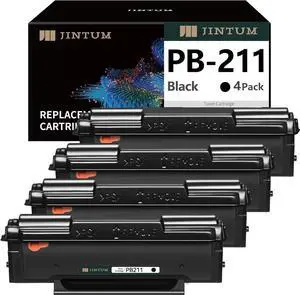 Ennovor JINTUM PB-211 Compatible Toner Cartridge Replacement for Pantum PB-211 PB-211EV for P2502W M6552NW M6600NW P2500W M6602NW M6550NW Printer ( 4 Pack )