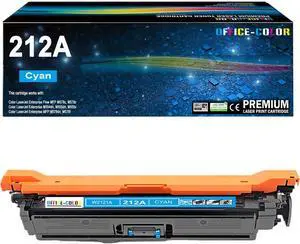 212A Cyan Toner Cartridge Replacement  212A W2121A  Color Laserjet Enterprise M554, M555 Series, Color Laserjet Enterprise MFP M578 Series
