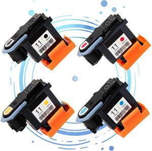 11 Printhead for C4810A C4811A C4812A C4813A Print Head Compatible  1000 1100 1200 2200 2280 2300 2600 2800,Replacement Parts for Printer 4pcs