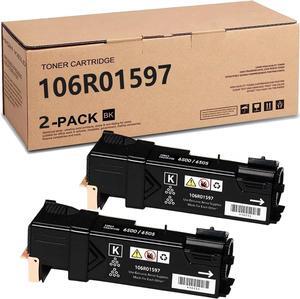 106R01597 High Yield Black Toner Cartridge Compatible for Xerox Phaser 6500/ WorkCentre 65053000 Page - 2 Pack