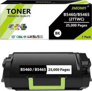Ennovor B5460 B5465 High Yield Toner Cartridge 2TTWC 331-9755 Compatible for Dell 2TTWC 331-9755 Toner Cartridge for Dell B5460 B5465 B5460dn B5465dnf (25,000 Pages)