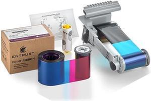 Entrust 525100-005 Sigma DS2 YMCKT-KT Color Ribbon  350 Image, Dual-Sided Printing, for use with Entrust Sigma DS2 ID Card Printers