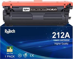 212A W2120A Black Toner Cartridge,Compatible Replacement  212 A 212X W2120X, for Color Laserjet Enterprise M554 M555 Flow MFP M578 Printer, with Upgraded Chip,No Fading,No Streak