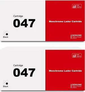 047 Black Toner Cartridge 2 Pack Compatible for Canon CRG CRG047 for ImageCLASS/i-SENSYS LBP113w MF113w LBP110 MF110/910 Series Laser Printer
