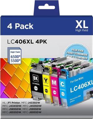 lc406xl lc406 LC 406 XL Ink cartridges for Brother Printer MFC-J4335DW for Brother lc406 Ink cartridges lc406xl Work with Brother MFC-J5855DW Ink MFC-J4335DW MFC-J5855DW MFC-J6955DW4 Pack