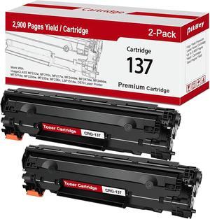 High Yield 137 Black Toner Cartridges (2-Pack) - Compatible CRG-137 137 Toner Cartridge Replacement for Canon 137 Toner use with ImageCLASS D570, MF216n, MF217w,MF232w, MF236n, LBP151dw Printer
