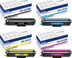 TN-223BK/C/M/Y Toner Cartridges 4 Pack: Compatible for Brother TN223 TN-223 TN 223 TN227 Replacement for HL-L3270CDW HL-L3290CDW HL-L3210CW HL-L3230CDW MFC-L3710CW MFC-L3750CDW MFC-L3770CDW Printer