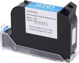 HT01 42ML Handheld Printer Ink Cartridge, Rapid Drying Inkjet Printer Cartridge Replacement 12.7mm (Black)