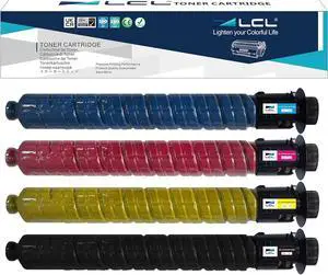 Ennovor LCL MP C2003 C2503 Toner Cartridge Replacement for Ricoh 841918 841921 841920 841919 for Ricoh MP C2003 MP C2503 MP C2503H MP C2004 MP C2504 MP C2004ex MP C2504ex(4Pack KCMY)