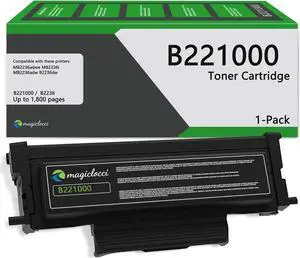 B221000 Toner Cartridge - B/MB2236 Replacement for Lexmark B221000 Black Toner Cartridge Work with B2236, MB2236 Series Printer [1,800 Pages]