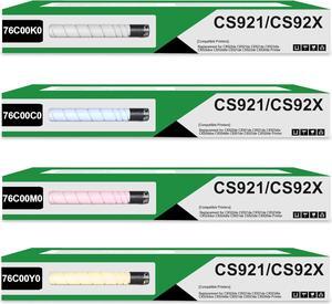 CS921 CS92X Toner Cartridge 76C00K0 76C00C0 76C00M0 76C00Y0 Toner Cartridge Replacement for Lexmark CX922de CX921de CX921de CX923dte CX924dxe CX924dte CS921de CS923de CX920de Printer