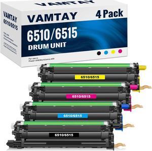 Compatible 6510 6515 Drum Unit Replacement for Xerox 108R01420 108R01419 108R01418 108R01417 Phaser 6510/WorkCentre 6515 Printer (4-Pack1 Black + 1 Cyan + 1 Yellow + 1 Magenta)