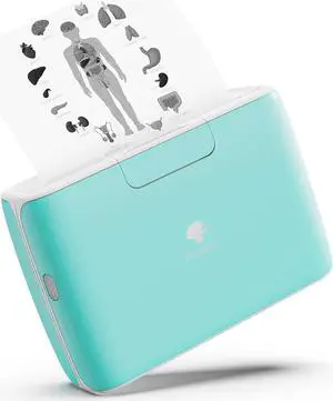 Phomemo M04S Wireless Portable Printer- Thermal Printer Sticker Printer- Compatible with iOS and Android for Travel, Mobile Office, School, Home with 300dpi,Support 53/80/110mm Printing Width,Green