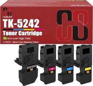 TK5242 Toner Cartridges Compatible for Kyocera TK-5242 TK-5242K TK-5242C TK-5242M TK-5242Y Toner Cartridge Work for Ecosys P5026cdn P5026cdw M5526cdn M5526 Printers
