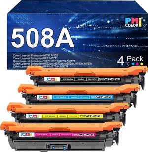 508A Toner Cartridges 4 Pack Compatible  508A Works with HP Color Laserjet Enterprise M552, M553, MFP M577 Series (Black,Cyan, Magenta, Yellow)