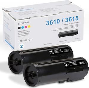 Phaser 3610/3615 Black High Capacity Toner Cartridge 2 Pack (14,500 Pages/Pack) - Doph Compatible 106R02722 Toner Cartridge Replacement for Xerox Phaser 3610 3615 M455 P455