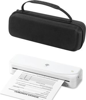 Phomemo M833 Bluetooth Thermal Printer with Case, Portable Printers Wireless for Travel, Compatible with Phone & Laptop,Support 8.5'' x 11'' US Letter & A4, Black