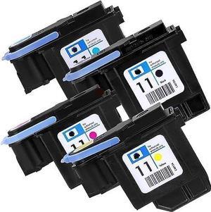 Ademon Replacement Parts for Printer 11 Printhead for C4810A C4811A C4812A C4813A Print Head for 1000 1100 1200 2200 2280 2300 2600 2800(Magenta |Yellow |Cyan |Black)
