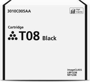 Ennovor T08 Toner Cartridge Replacement for Canon 3010C005AA T08 Black Toner Cartridge for ImageCLASS X LBP1238 X LBP1238 II X MF1238 X MF1238 II Printer