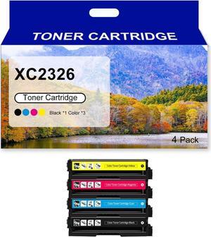 XC2326 Toner Cartridges NO Chip Replacement for Lexmark XC2326 24B7498 Toner Works with for Lexmark XC2326 C2326 Printer, Combination Pack