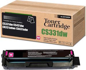 CS331 20N10K0 20N10C0 20N10M0 20N10Y0 Toner Cartridge Replacement Compatible for Lexmark CS331dw CS431dw CX331adwe CX431adw Printer (1-Pack Magenta)