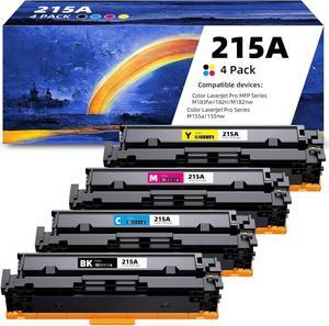 215A Toner Cartridge Replacement  215 A HP-215A Compatible with Color Laserjet Pro M155a/155nw MFP M183fw/182n/M182nw (4 Pack | W2310A W2311A W2312A W2313A)