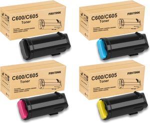 VersaLink C600 C605 Toner Cartridge High Yield 106R03896 106R03897 106R03896 106R03899 Ink Set Replacement for VersaLink C600 C605 C600N Printer 4 Pack Black Cyan Magenta Yellow