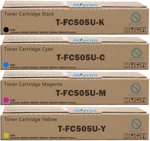 High Capacity T-FC505U Toner Cartridge Compatible with T0SHIBA T-FC505U-K T-FC505U-C T-FC505U-M T-FC505U-Y use for T0SHIBA E-Studio 2505AC 3005AC 3505AC 4505AC 5005AC Printer