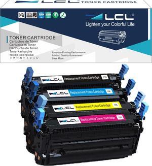 LCL Remanufactured Toner Cartridge Replacement  643A Q5950A Q5951A Q5952A Q5953A 4700 4700n 4700dn 4700dtn 4700PH 4710 ( 4-Pack Bk Cyan Magenta Yellow)