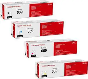 Ennovor 4 Pack 069 BK/C/M/Y Toner Cartridge Compatible 5094C001 5093C001 5091C001 5092C001 Toner Cartridge Replacement for Canon imageCLASS LBP673Cdw LBP674Cx LBP674Cdw MF752Cdw MF753Cdw Printer