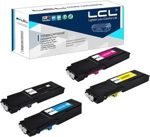 LCL Remanufactured Xerox VersaLink C400 C405 Toner Cartridge Replacement for 106R03512 106R03513 106R03514 106R03515 for Versalink C400N C400DN C405N C405DN Printer (4-Pack Black Cyan Magenta Yellow)