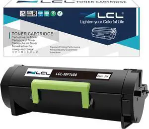 Ennovor LCL Compatible 501U High-Yield Toner Cartridge Replacement for Lexmark 50F1U00 501U 20000 Pages MS510 MS510dn MS610 MS610DN MS610DTN MS610DE MS610DTE (1-Pack Black)
