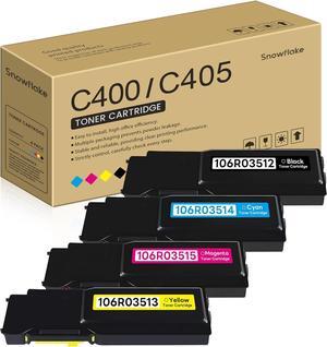 VersaLink C400 C405 Extra High Yield Toner Cartridge Compatible 106R03512 106R03514 106R03515 106R03513 Replacement for Xerox VersaLink C400 C405 Printer (VersaLink C400 C405 Toner Bundle).