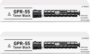 Ennovor Compatible GPR-55 Black Toner Cartridge High Yield Replacement for Canon GPR-55 GPR55 0481C003 for Canon ImageRunner Advance C5535i C5540i C5550i C5560i Printer (Black, 2-Pack)