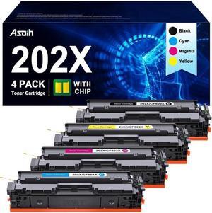 202X Toner Cartridges Compatible  202X HP 202A Work with MFP M281fdw Toner cartridges, Color Laser Jet Pro M281cdw M281fdn M281dw