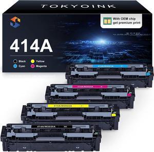 414A Toner Cartridges [OEM Chip] Replacement  414A 414X Toner Cartridges 4 Pack Work  Color Laserjt Pro MFP M479fdw M479fdn M454dw M454dn