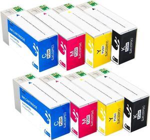 MS.R C33S020581 C33S020582 C33S020583 C33S020577 Remanufactured Ink Cartridge SJIC22P Compatible with TM-C3500 Printer Ink Cartridge (8 Pack)