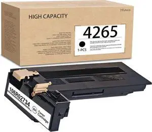 106R02734 1 Pack Black High Yield Toner DRAWN Compatible 4265 Replacement for Xerox WorkCentre 4265 4265X 4265S 4265XF Printer Toner(25,500 Pages)