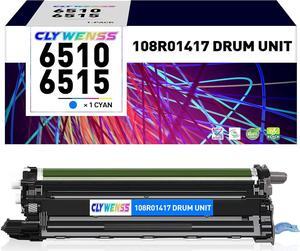108R01417 Drum Unit Replacement for Xerox 6510 6515 Drum Cartridge for Phaser 6510 6510DNM 6510DN 6510N WorkCentre 6515 6515DNI 6515DN 6515N Printer (Cyan, 1-Pack)
