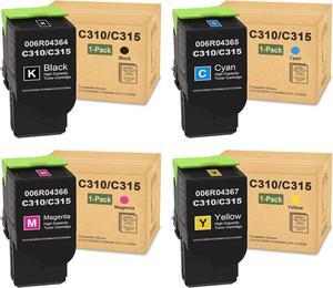C310/C315 High Capacity Toner Cartridge Set | 4-Pack(Black/Cyan/Magenta/Yellow) 006R04364 006R04365 006R04366 006R04367 Toner Replacement for Xerox C310 C310DNI C310DNIM C315 C315DNI Printer