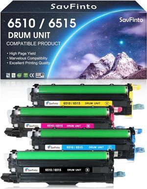 6510 6515 108R01420 108R01419 108R01418 108R01417 Drum Unit Replacement for Xerox Phaser 6510DN 6510DNI 6510DNM 6510N WorkCentre 6515DN 6515DNI 6515DNM 6515N Printer (4-Pack)